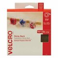 Velcro Brand Velcro, STICKY-BACK FASTENERS WITH DISPENSER, REMOVABLE ADHESIVE, 0.75in X 15 FT, BEIGE 90083